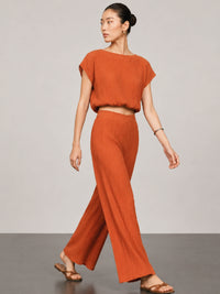 Pantalón Largo Dilana Terracota