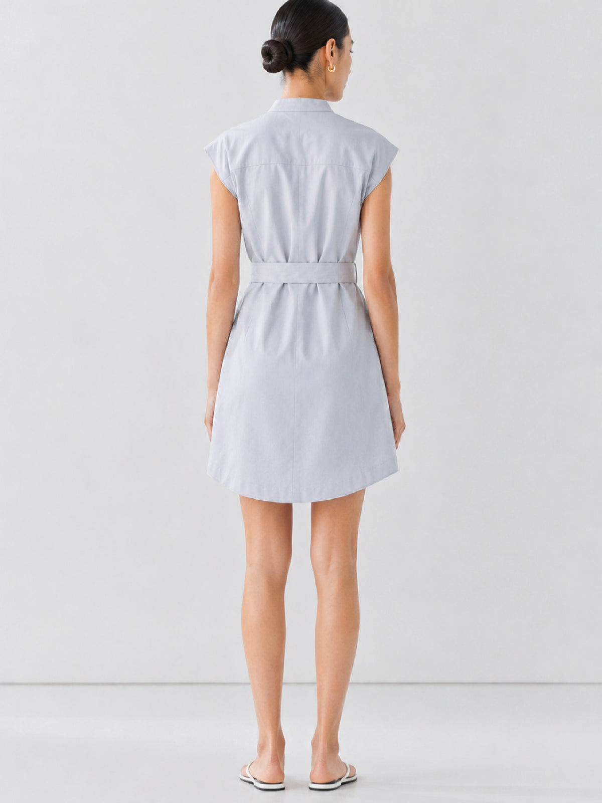 Vestido Corto Aura Baby Blue