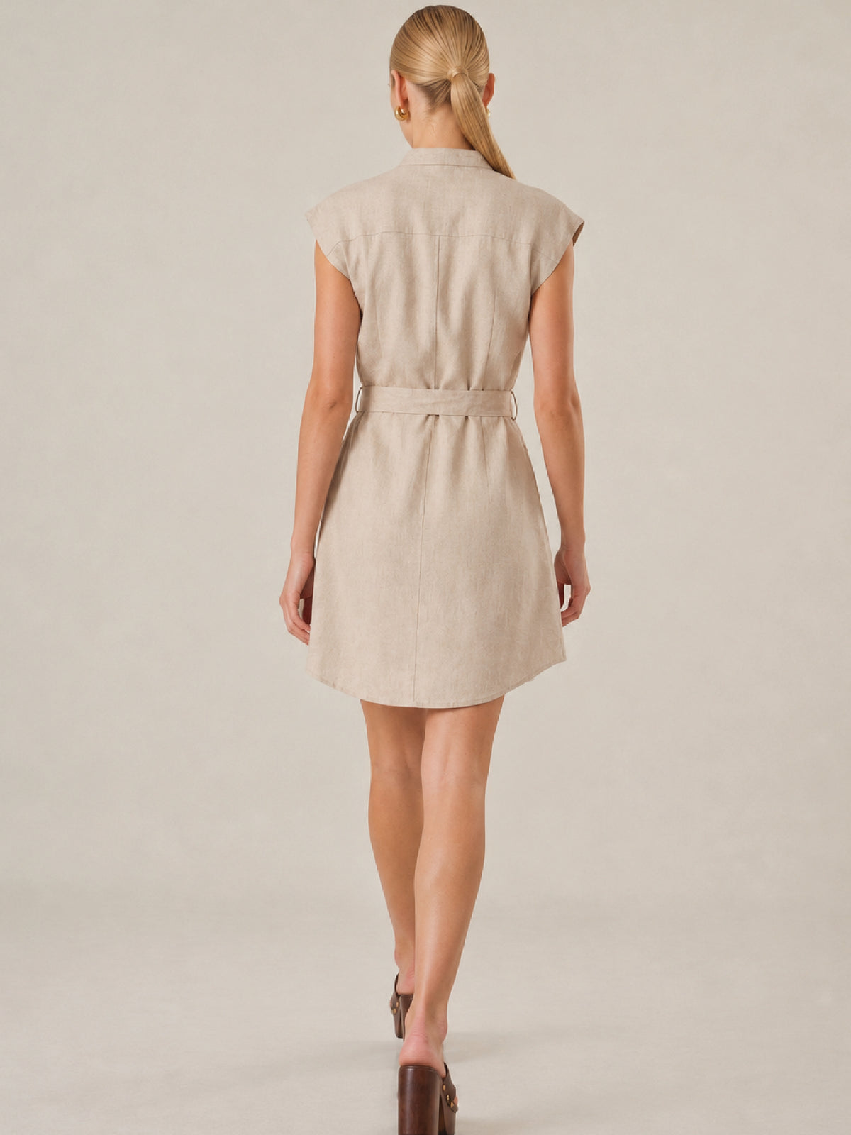 Vestido Corto Aura Natural