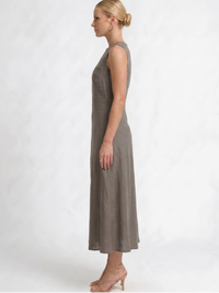 Vestido Largo Darnella Taupe