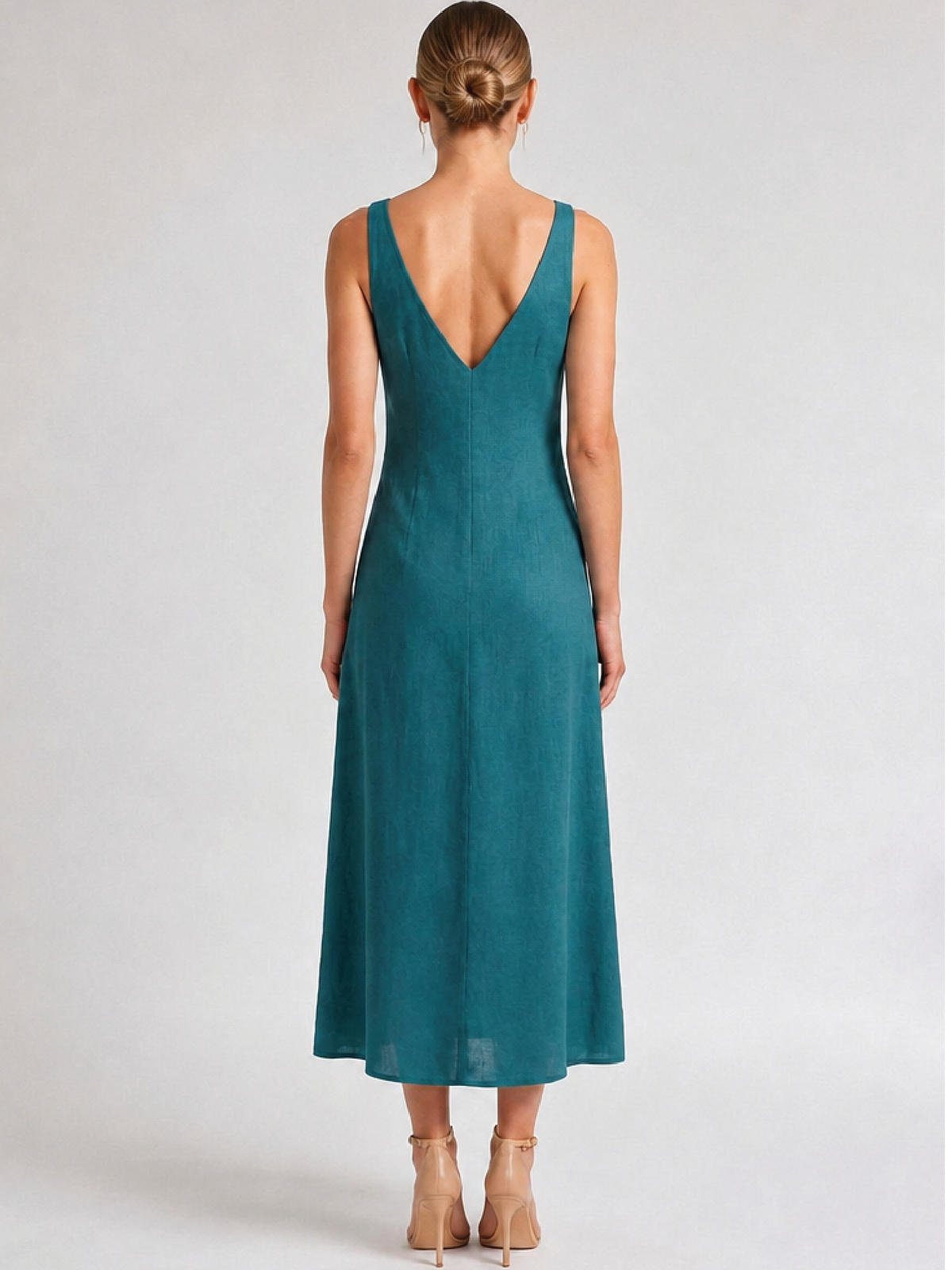Vestido Largo Darnella Turquesa