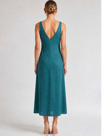 Vestido Largo Darnella Turquesa