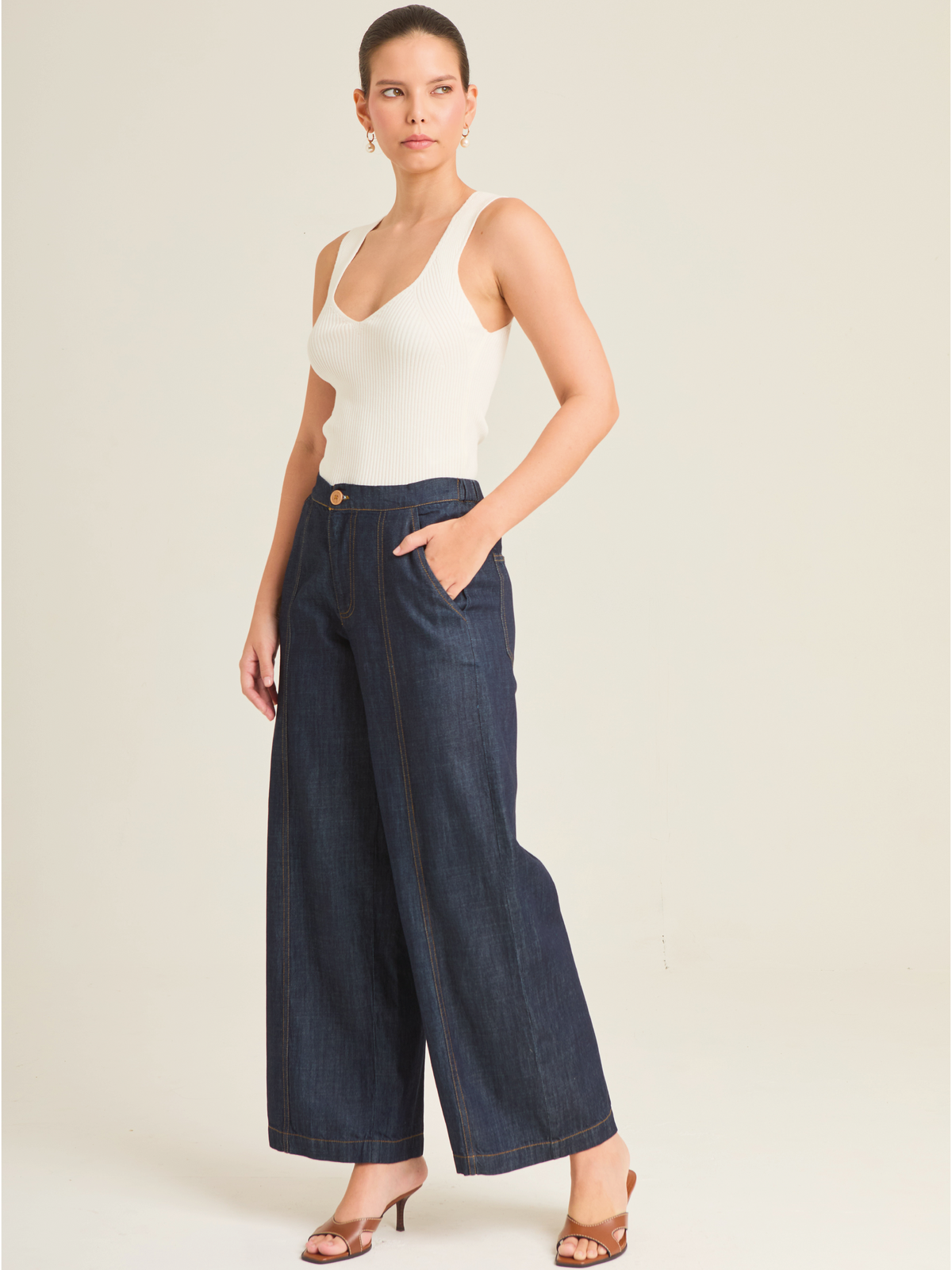 Pantalon Largo Moscu Indigo
