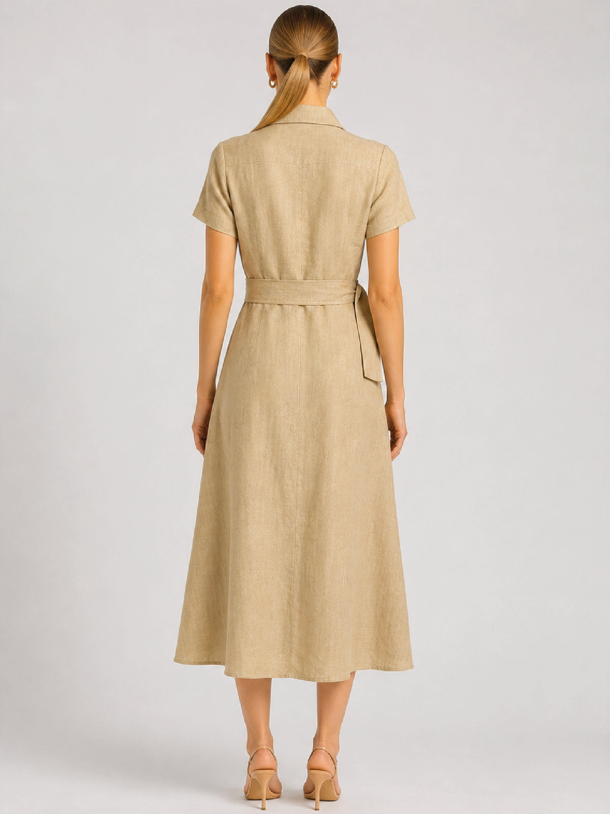 Vestido Largo Velarys Beige
