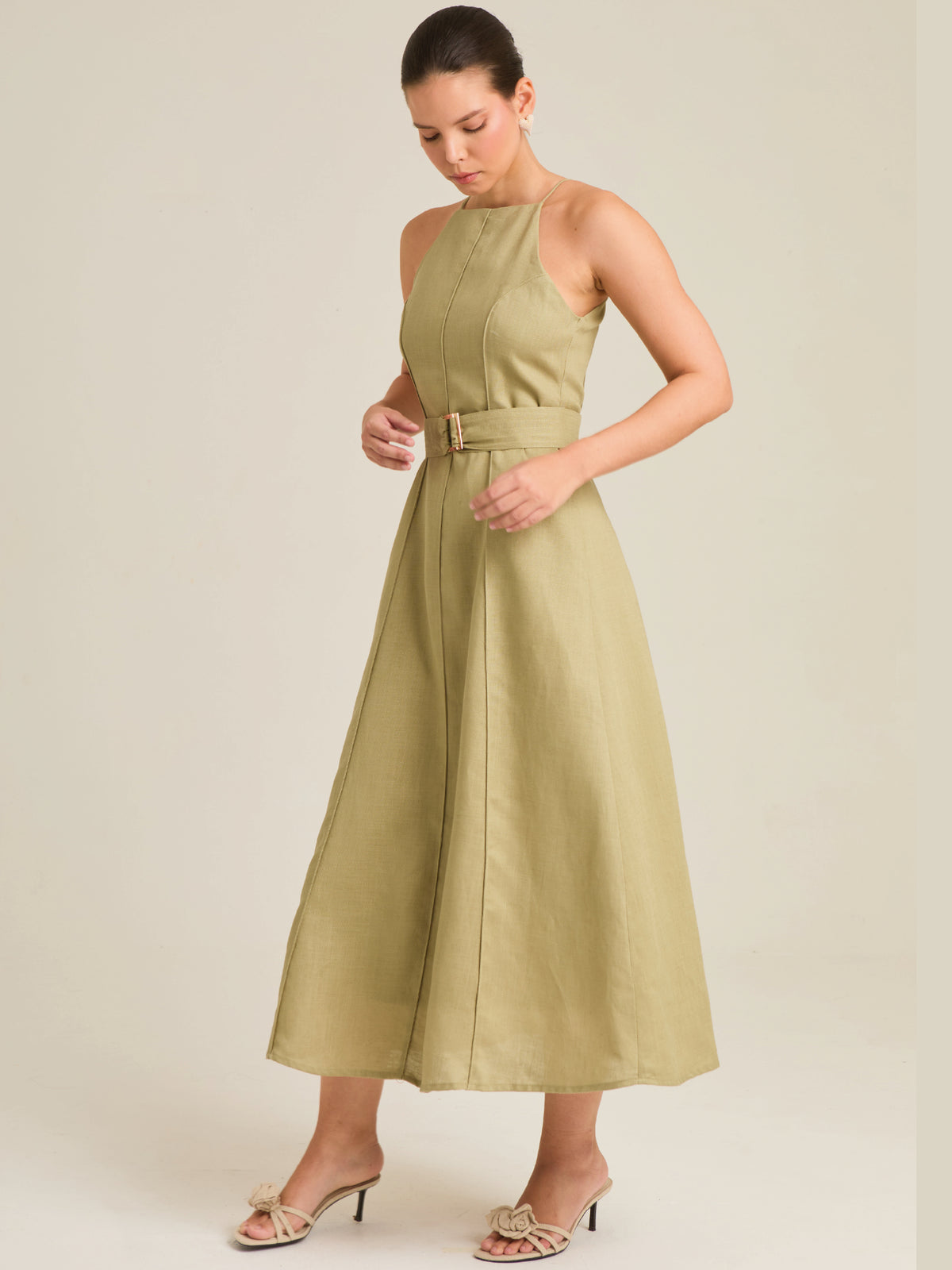Vestido Largo Gardenia Verde
