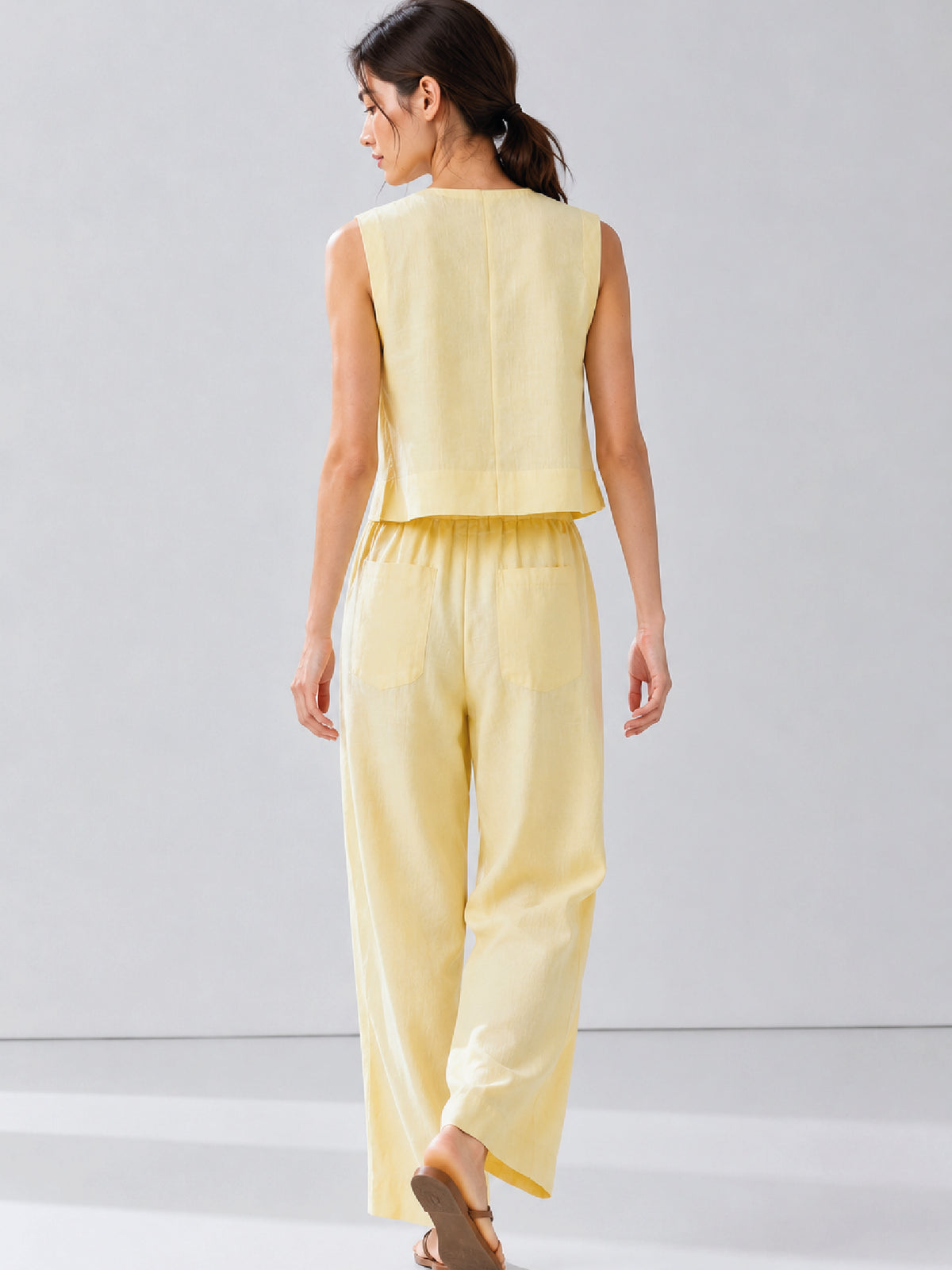 Pantalón Largo Cameron Amarillo