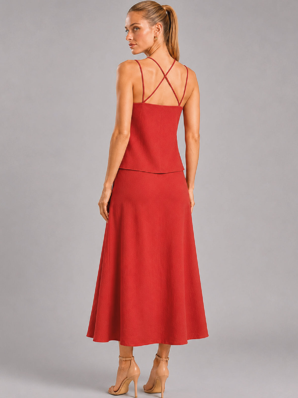 Vestido Largo Amaris Rojo