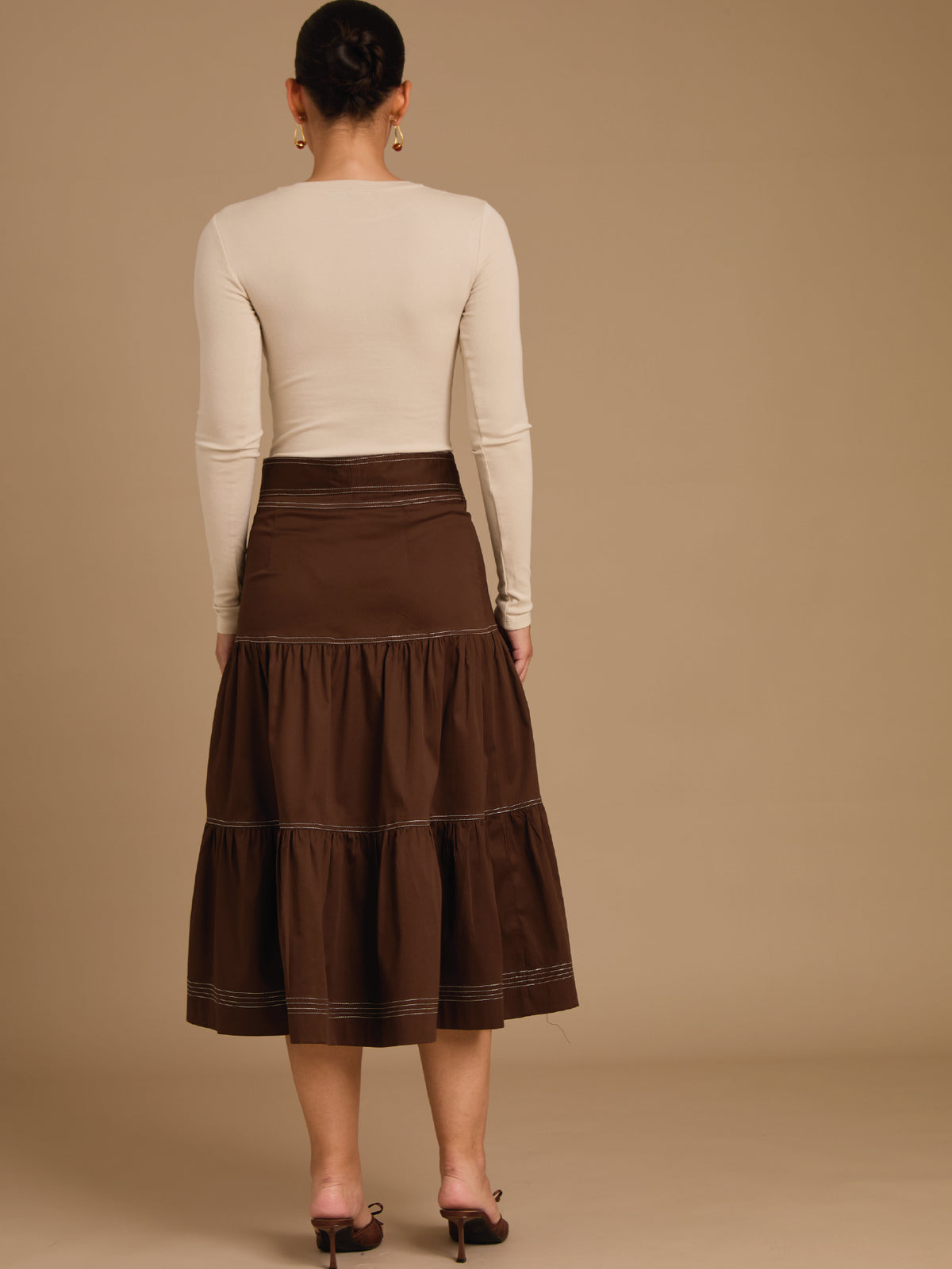 Falda Larga Ancara Cafe