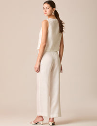 Pantalón Largo Polinesia Blanco Perla