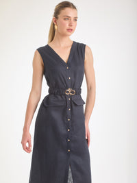 Vestido Largo Bimini Navy