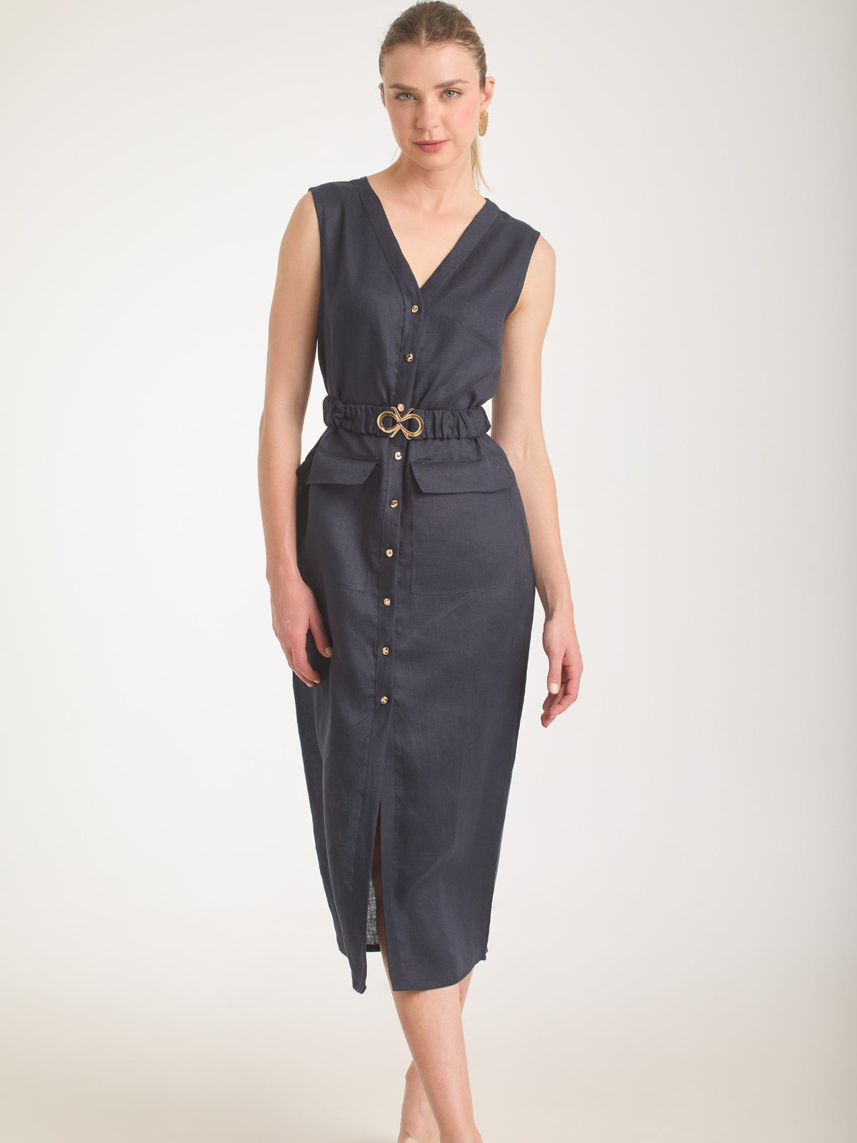 Vestido Largo Bimini Navy