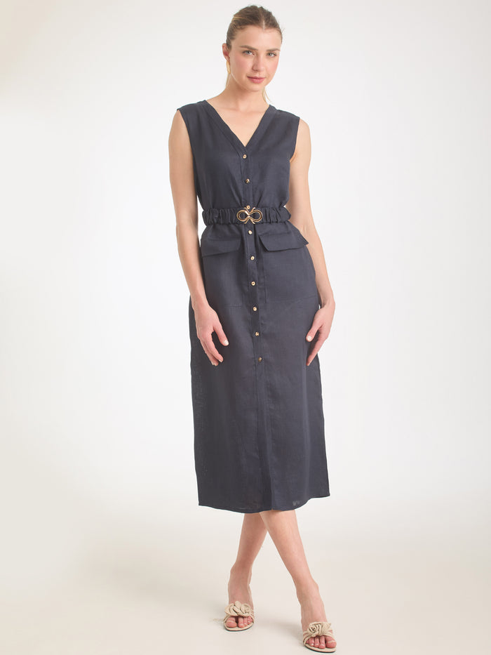 Vestido Largo Bimini Navy