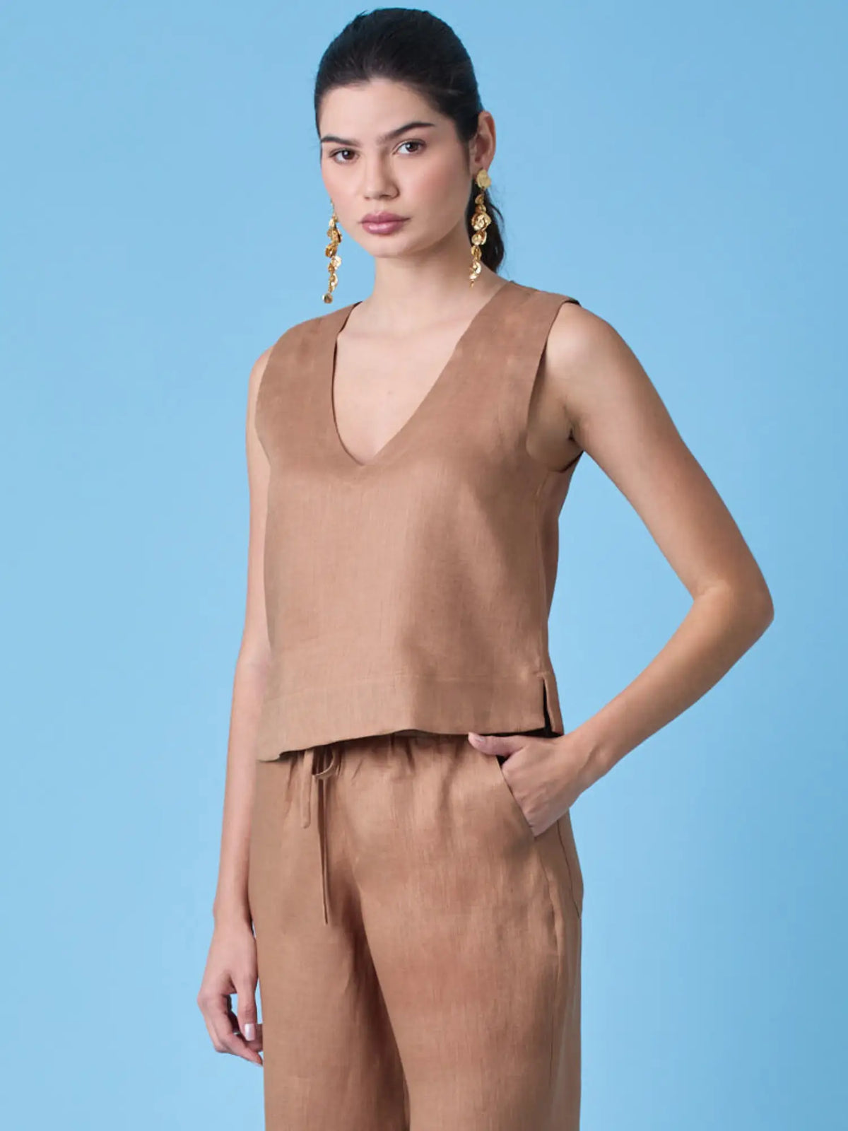 Blusa Clive Cafe