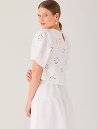 Blusa tipo crop de silueta recta con mangas cortas amplias. Presenta bordado floral calado que aporta un toque fresco y delicado, ideal para looks veraniegos y relajados

Detalles:

Color: Blanco

Material: 70% Rayon 30% Lino