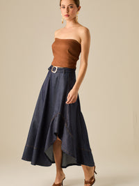 Falda Larga Odila Indigo