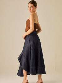 Falda Larga Odila Indigo