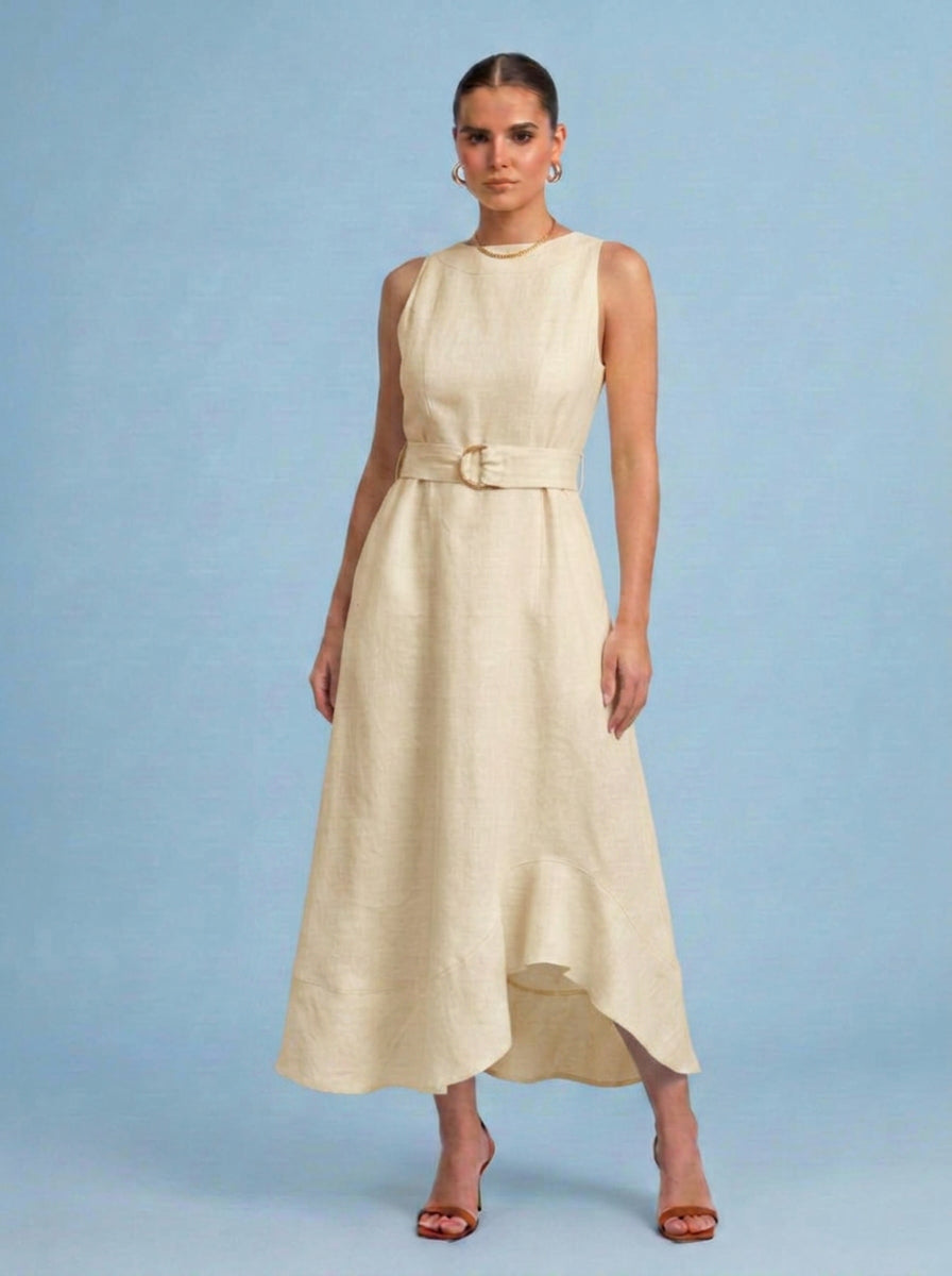 Vestido Oriana Blanco Vainilla