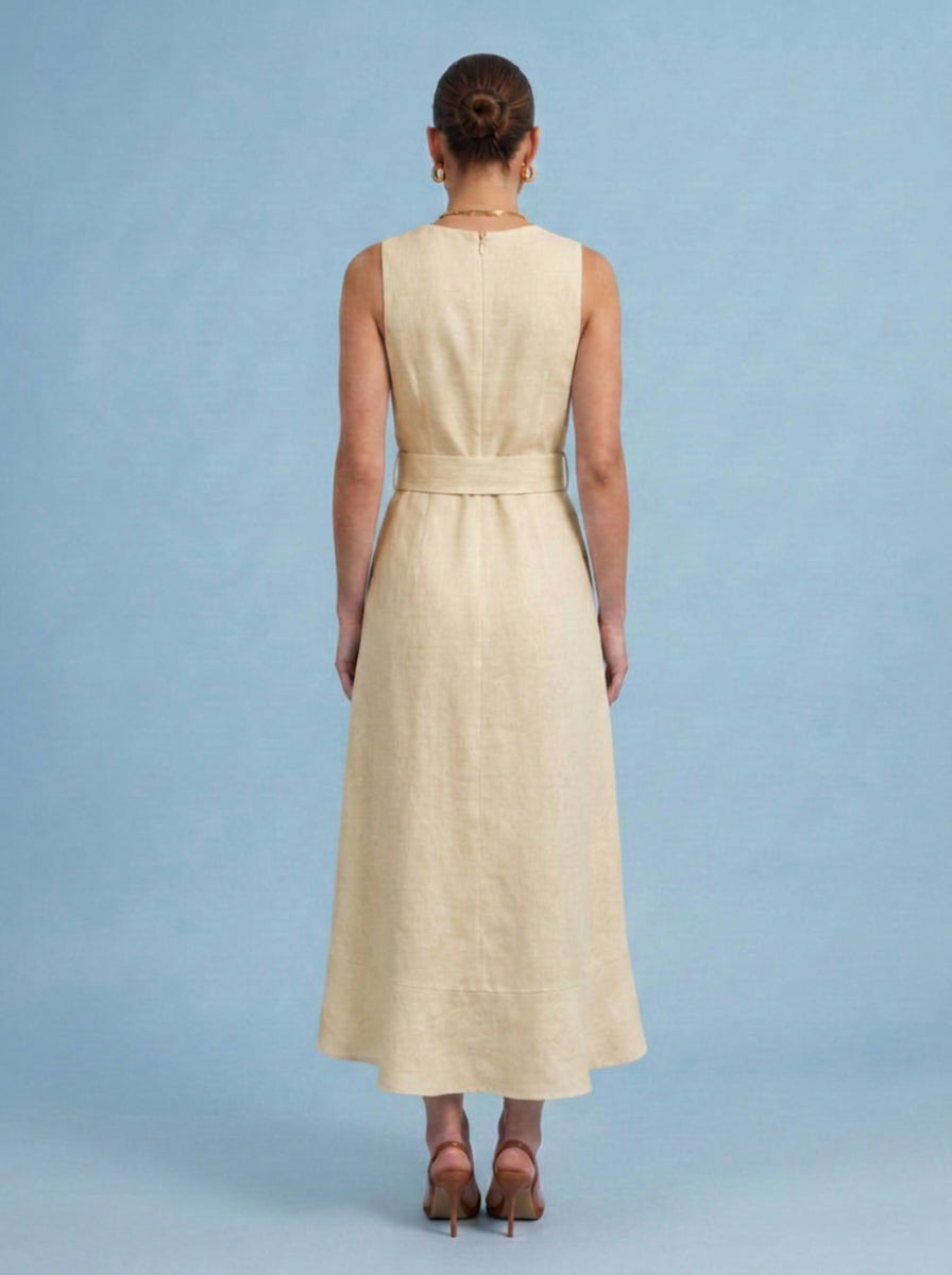 Vestido Oriana Blanco Vainilla