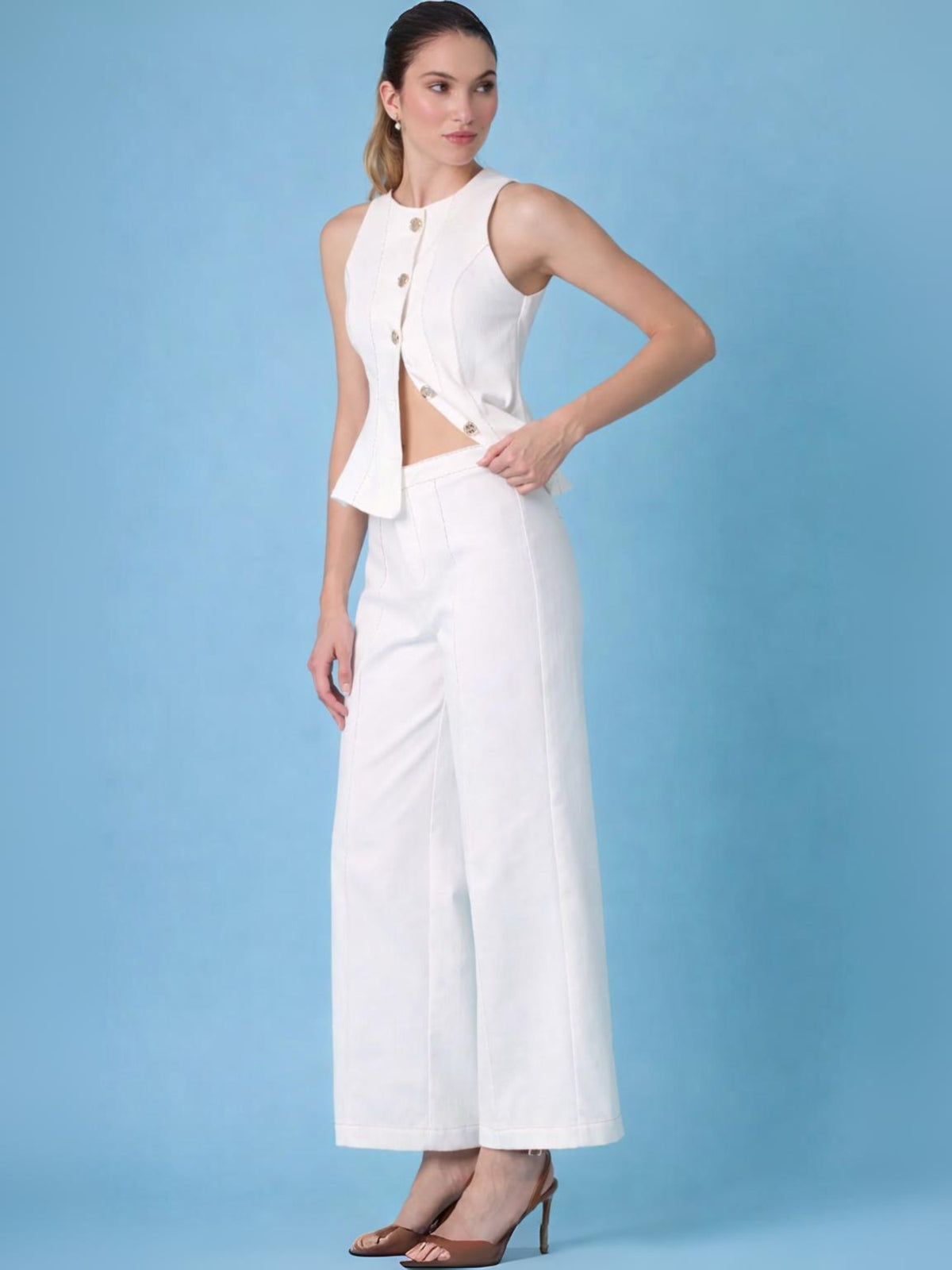 Pantalón Largo Gaetana Blanco