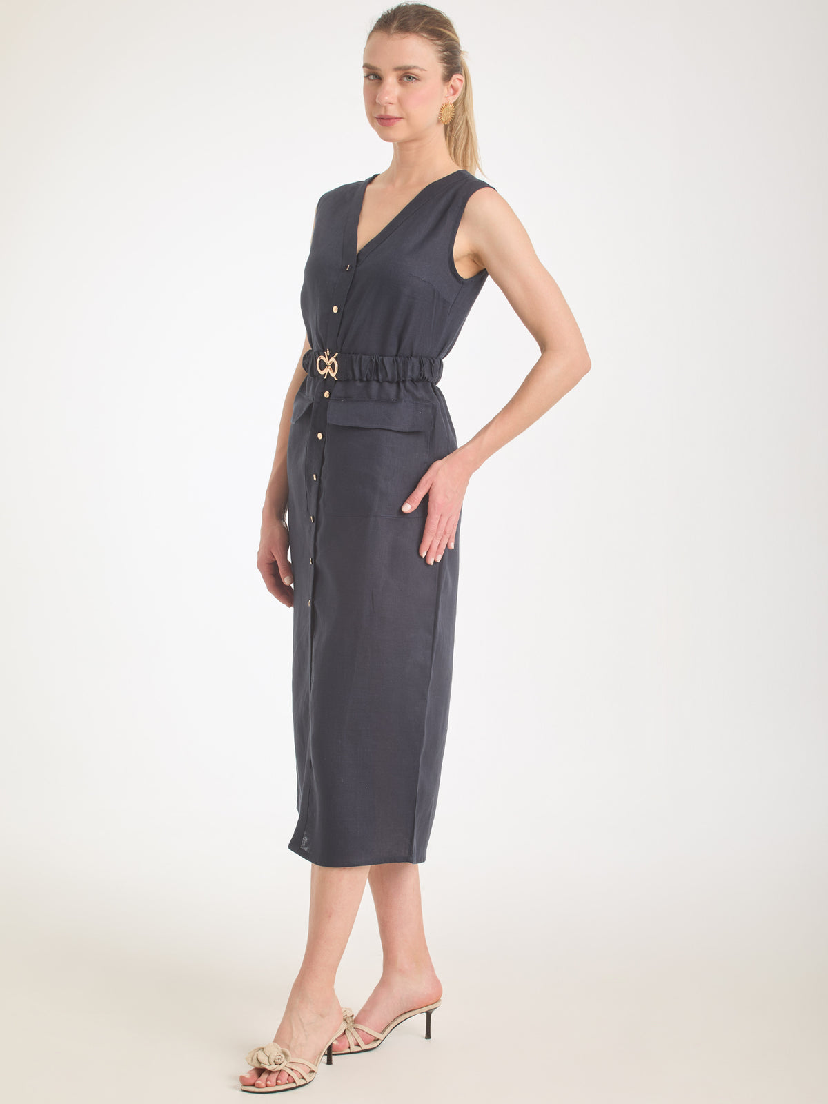Vestido Largo Bimini Navy