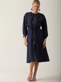 Vestido Largo Amelie Navy