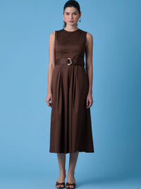 Vestido Largo Erina Cafe