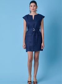 Vestido Corto Otoño Navy
