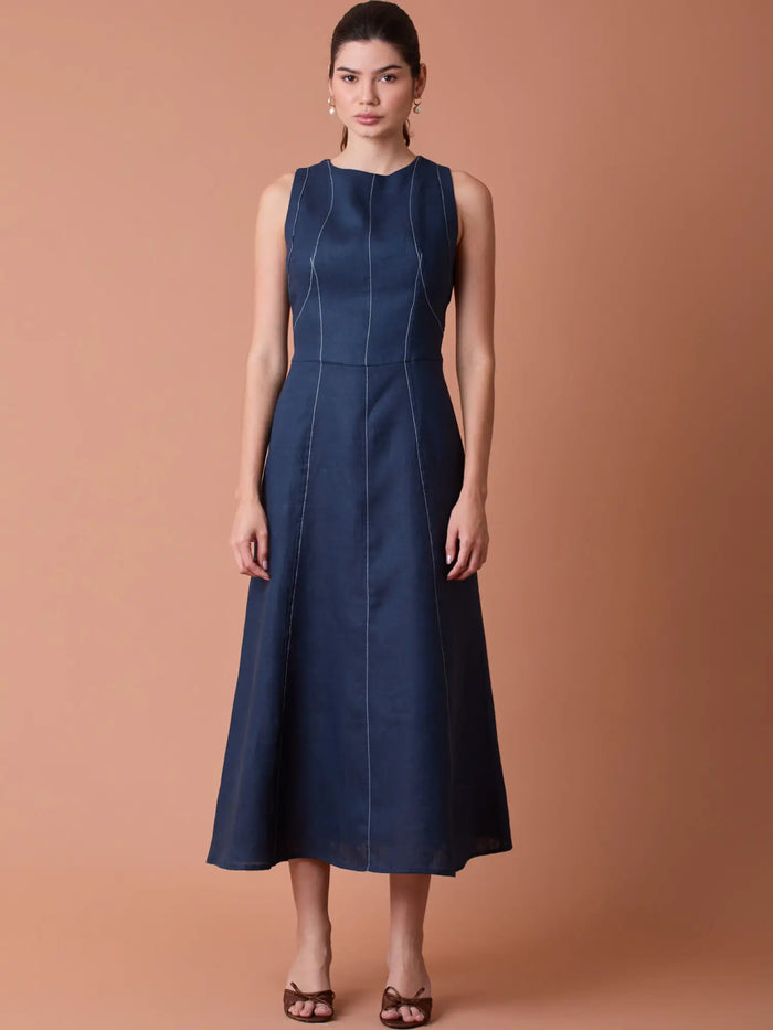 Vestido Largo Palermo Navy