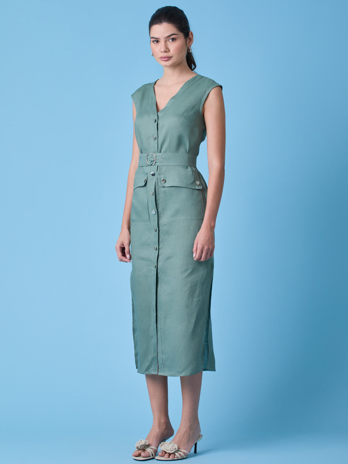 Vestido Largo Creta Verde