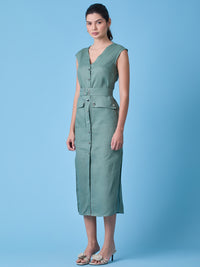 Vestido Largo Creta Verde