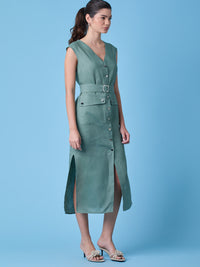 Vestido Largo Creta Verde